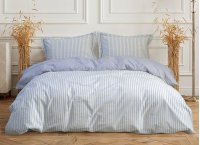 Постельное белье сатин Premium Lotus Home - Timeless Blue (Турция), полуторный
